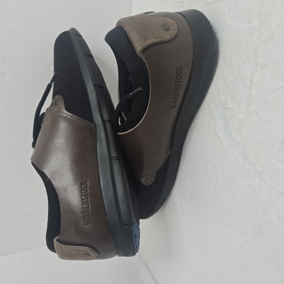 Birkenstock Minot Unisex Brown Leather and Fabric /Textile Black Shoes - Picture 2 of 14